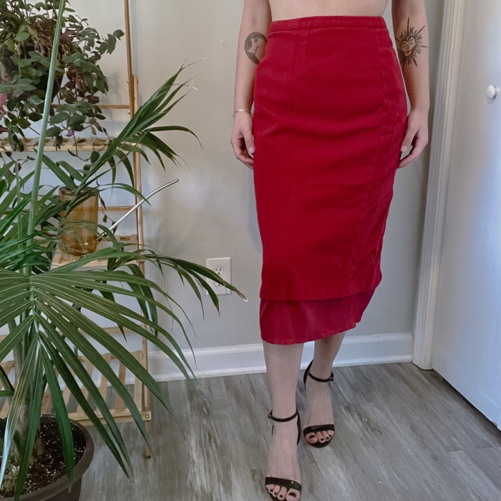 Stunning Vintage 1970s Wool Skirt